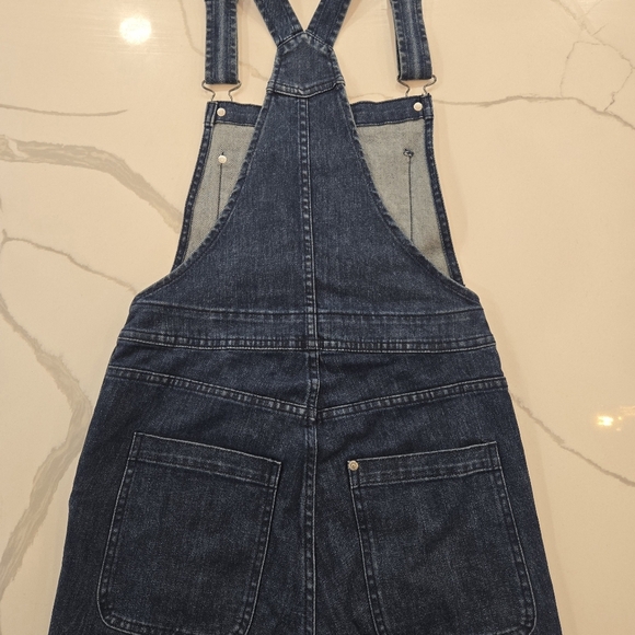 H&M Coachella Collection Slim Stretch Flare Leg Denim Jumsuit Overalls Size 6 - Picture 6 of 13